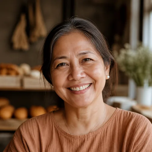 Portrait of Denise L., a Grace & Gather workshop guest from Laguna